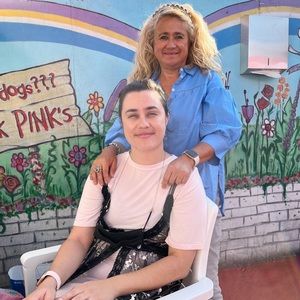 Light pink shirt sleeve tshirt dress